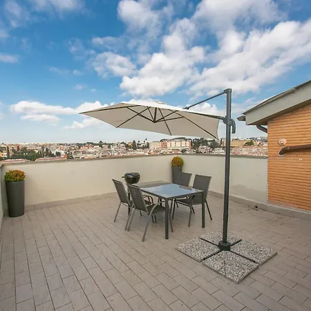 Terrazza San Pietro Vicino Metro A Apartman